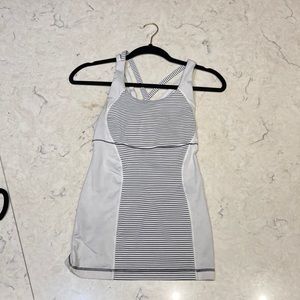 Black and white lululemon tank top